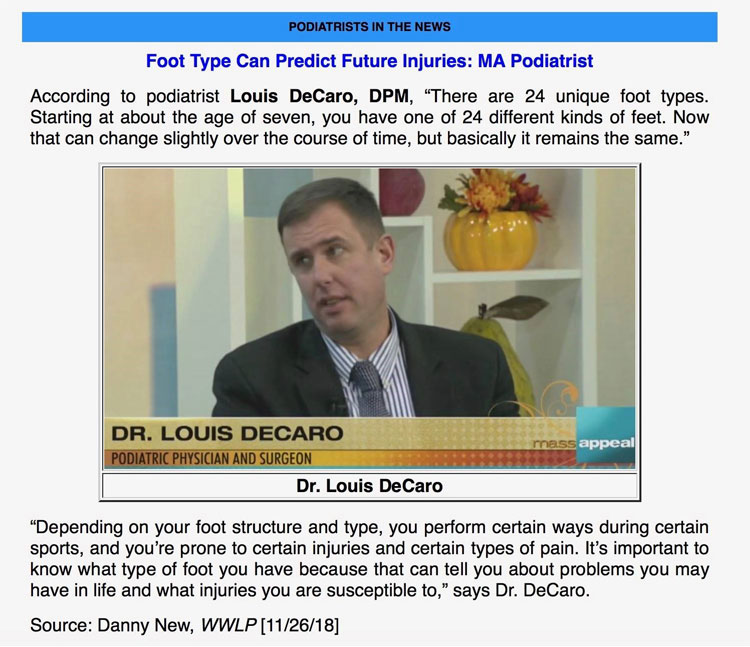 decaro podiatric news